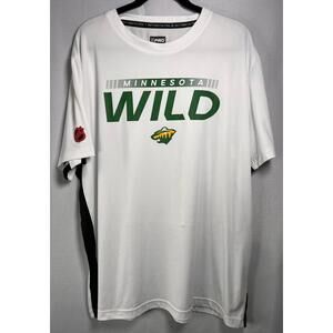 Minnesota Wild NHL Authentic Pro White Lightweight Short Sleeve 2XL